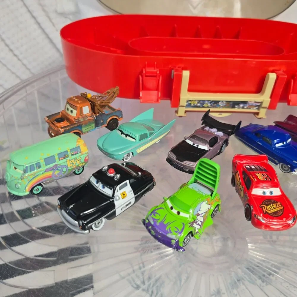 Disney Pixar Cars Race Case Track Storage Carry Case and Cars 2006